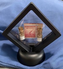 WW2,Normandy,Utah & Omaha Beach Sand w/COA,1940 Unused U.S.2 Cent Stamp,1-FREE