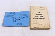 1973 Soldier's Basic Combat Training Handbook PAM 350-43 & Helmet Book