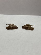 1 Pair Soviet Era Czech Army Tank Insignia Pins - Slovak Military Badge