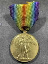 WW1 WWI Imperial English British NAMED Victory Medal #21888 WELSH REGIMENT