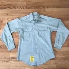 Army Green Dress Shirt Long Sleeve Class A Size 34/35 x 15 DSCP AG-415 picture