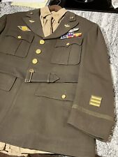 wW II Army Air Corps Pilot Decorated uniform Oak Leaf Major Aviatir 1944 named picture