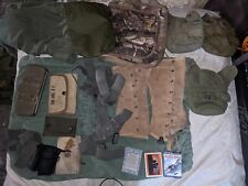 Surplus Military Lot Cards Vietnam Canteen Gaiters Tools Israel Suspenders  picture