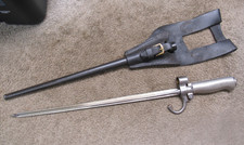 French WW1 1886 Lebel Bayonet 1915 Shortened W/ Scabbard & Frog Dated 1916