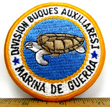 Vintage Division Buques Auxiliaresi Marina De Guerra Jacket Patch Naval Peru