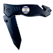 Israeli Defense Forces IDF Israel Flag 3-in-1 Military Tactical Rescue knife too picture