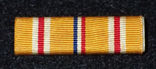 WWII U.S. 3/8 Inch Asiatic Pacific Campaign Ribbon Pin Back Wartime Production picture