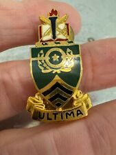 Vintage Ultima Green Shield Military Insignia Pin picture