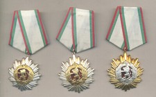 Bulgarian set Order of the People's Republic of Bulgaria