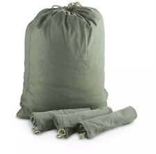 US Army BARRACKS BAG OD Green 100% Cotton Large Laundry Bag  USGI WITH DEFFECTS picture