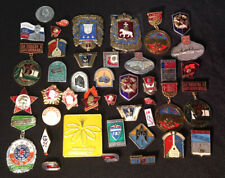 41 vintage OLD RUSSIAN USSR MILITARY RUSSIA SOVIET UNION award PIN METAL lot picture