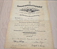 1970 Command And General Staff College US Wives Honorary Degree P.H.T.