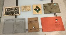 Original WWII German Army Documents Liscenses picture