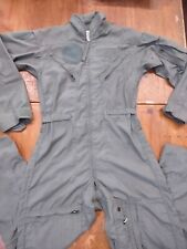 Military Coveralls Flyer's Men's 36S Sage Green Summer Fire Resistant 27-P picture