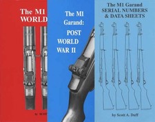 3 Book Set M1 Garand Volumes 1 & 2 and Serial Numbers & Data Sheets Scott A Duff