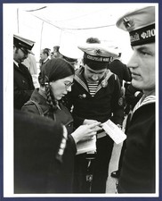 Soviet KANIN Class Destroyer Sailors Visit Boston, MA  8x10 Official USN Photo