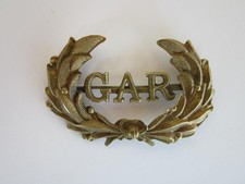 Grand Army Of The Republic US Union Civil War Veteran GAR Hat Cap Insignia Badge