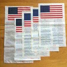 Europe Far East Russia Americas SE Asia Cold War US Military Blood Chit Set of 5 picture
