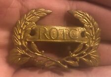 WWII WW2 Era US Military ROTC Hat Badge Military Insignia Screw Back Pin  picture