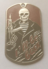RUSSIAN DOG TAG PENDANT MEDAL  SPETSNAZ    Scull * I ll be back*