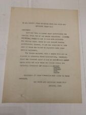 WWII 1940's Iowa Townships War Price And Rationing Board Letter Belmond Iowa picture