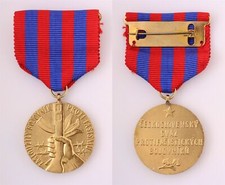 🔴CZECHOSLOVAKIA Merit Medal for the Anti Fascist Combattants WWII 1939-1945🔴