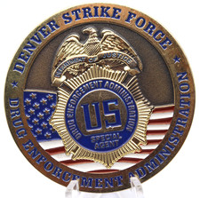 Denver Strike Force DEA DOJ OCDETF Special Agent Challenge Coin 2"