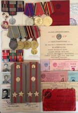 Original Soviet Militia Lieutenant Colonel Personal Collection–Medals, Documents