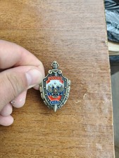 Metal badge of the Russian Ministry of Internal Affairs fighters