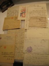 5 WW1 LETTERS PLUS POSTCARD FROM AEF SOLDIERS LETTERS 1918 TO 1919 picture