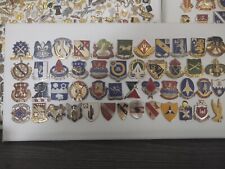 Large Lot Of 45 Military DUI Pins Vintage To New. Mounted On Canvas For Display picture