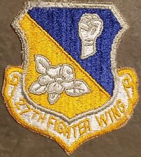 USAF AIR FORCE 27th Tactical Fighter Wing Patch COLOR FLIGHT Cannon AFB, NM vtg picture