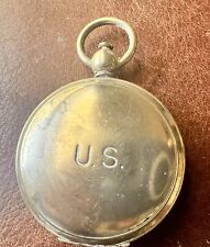 VINTAGE, AUTHENTIC WW-2 BRASS WALTHAM BRAND  U.S. MILITARY COMPASS picture