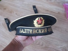 Soviet USSR Navy Baltic Fleet Sailor Cap Hat Dembel DMB Beskozyrka 54-55  a