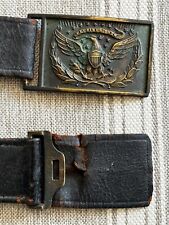 us civil war belt buckle and belt original picture