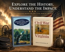 Civil War Virginia & Battlefield Guide Book Lot Robertson Salmon Maps