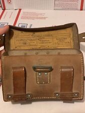 WW2 German Leather Medic Belt Pouch Sanitäter Kit picture