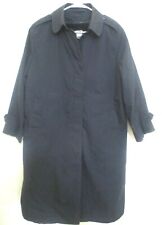 DSCP Military US Army Blue Trench Coat Sz 14S Women's w/ Zip Out Liner Raincoat  picture