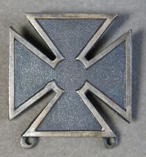 Vintage Sterling Silver WWII Army Maltese Cross Badge Pin 8.6g #J3896 picture
