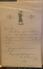 Salem Light Infantry Zouaves 27th Anniversary Ball Invitations 1888