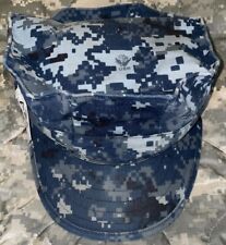 USN Blue Digital NWU Type I Hat  Size 7 1/2 Used 4_A21 picture