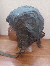 US AIR FORCE TYPE A-11 LEATHER FLYING HELMET SIZE LARGE WWI/WWII? picture