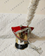 Napoleonic French Prussian Hussar Officer Shako Polish Lancer Military Hat Repro