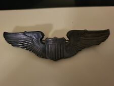 Vintage US Military WWII Pilot Wings 3” Pin -Air Force Marked picture