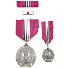 Department of State Superior Honor Award Medal Set w/ Ribbon, Mini & Lapel picture
