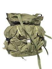 Rare VTG Medium ARMY MILITARY FIELD BACK PACK No Frame Green Ruck Sack picture