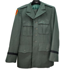 Marlow White ASU Mens Army Green Military Jacket With Pant Airborne picture