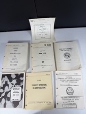 Lot of 6 Vintage US Army Field Manuals + IPB Printout 1970s-80s