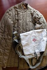 WW2 Russian jacket, red cross bag, belt and id card picture
