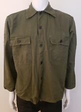 Vintage 40s HBT Jacket Army Military Uniform Herringbone 13 Stars Shirt sz L picture